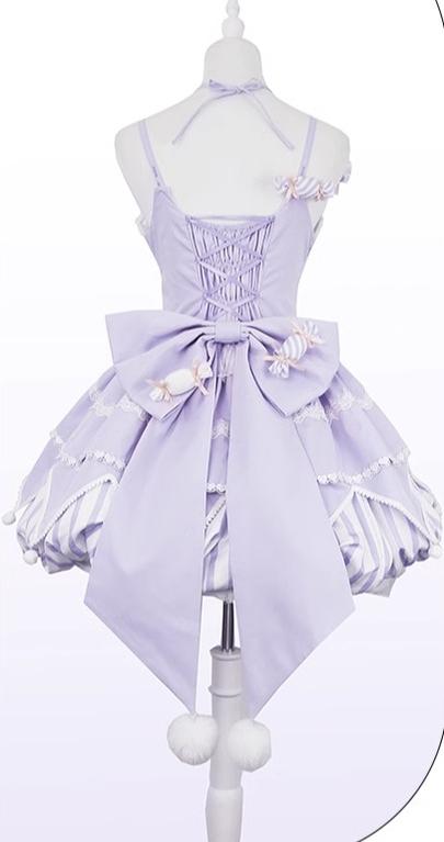 OCELOT - Sweety Gummy - Sweet Lolita JSK Dress Big Bow Flower Bud Lolita Dress