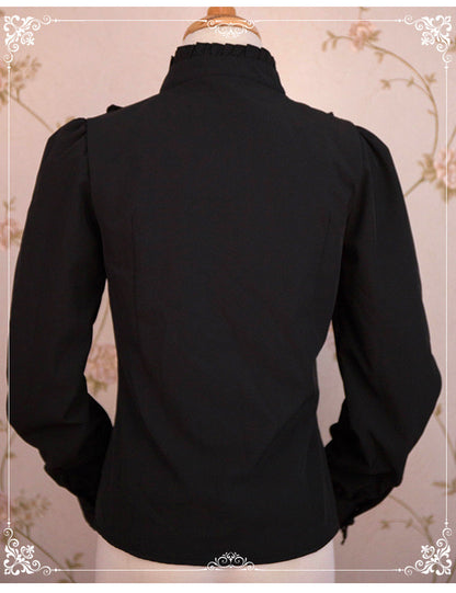 Eieyomi - Elegant Autumn Winter Lolita Velvet Blouse