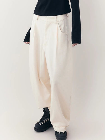 Loose Lazy Cocoon Straight Wide Leg Casual Pants【s0000006391】