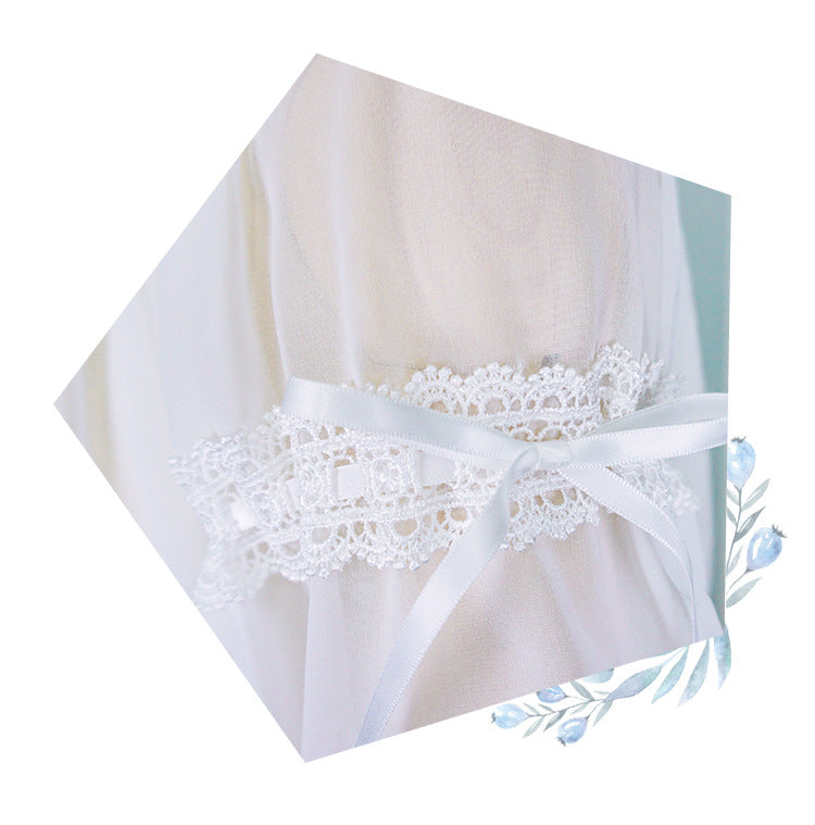 Eieyomi-Middle Sleeve Chiffon Lolita Blouse