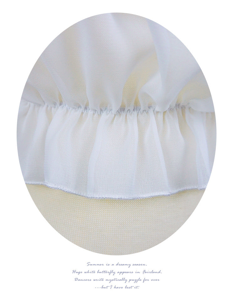 Eieyomi-Middle Sleeve Chiffon Lolita Blouse