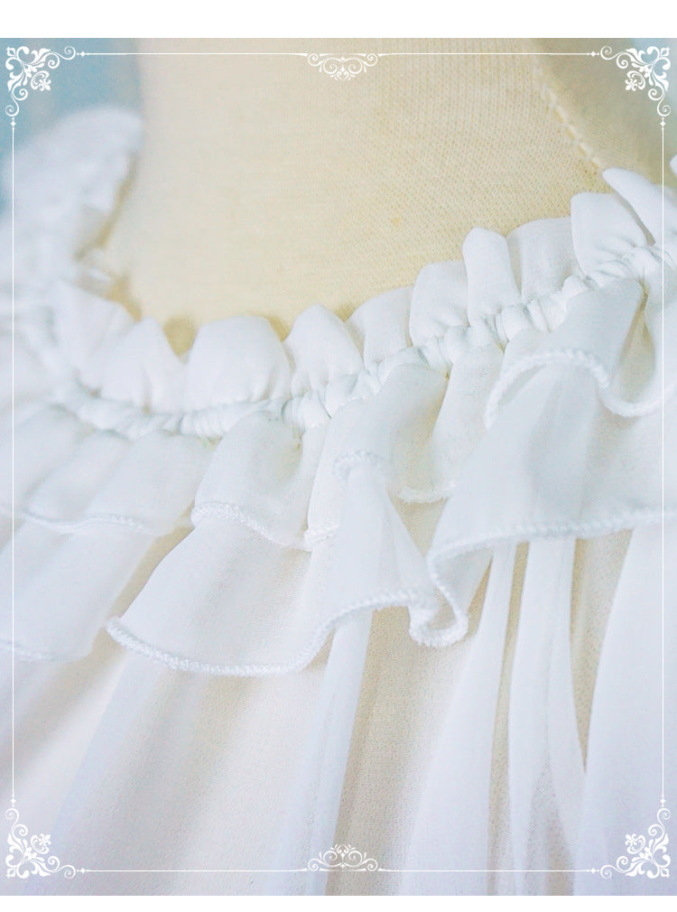 Eieyomi-Middle Sleeve Chiffon Lolita Blouse