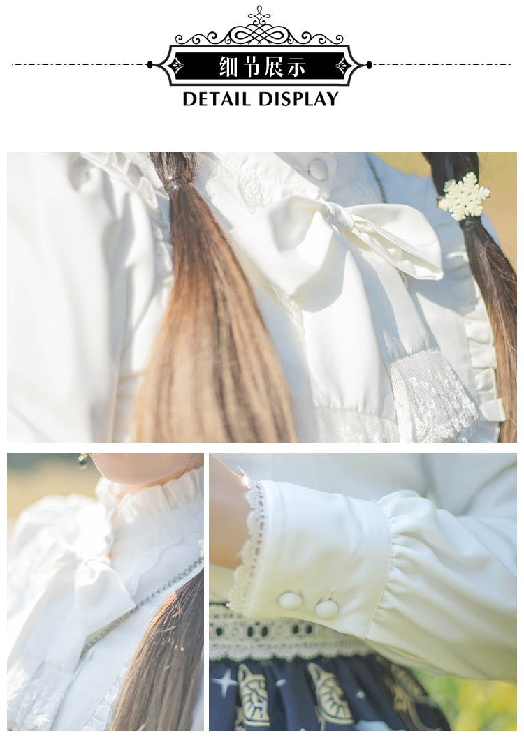 Eieyomi - Elegant Autumn Winter Lolita Velvet Blouse
