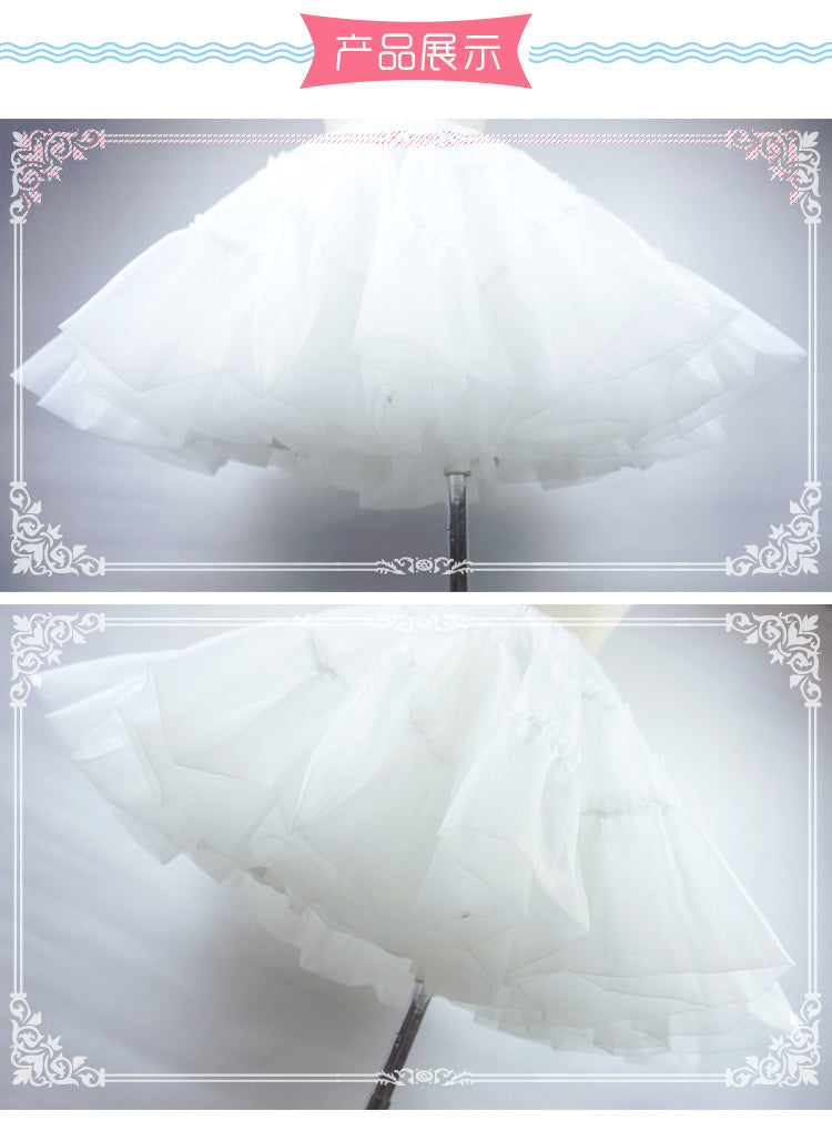 Eieyomi-43cm A-line Petticoat Daily Wear Crinoline