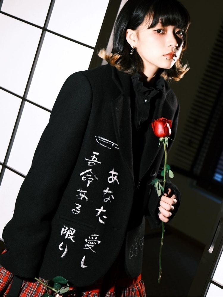Black Wool Suit Jacket【s0000003618】