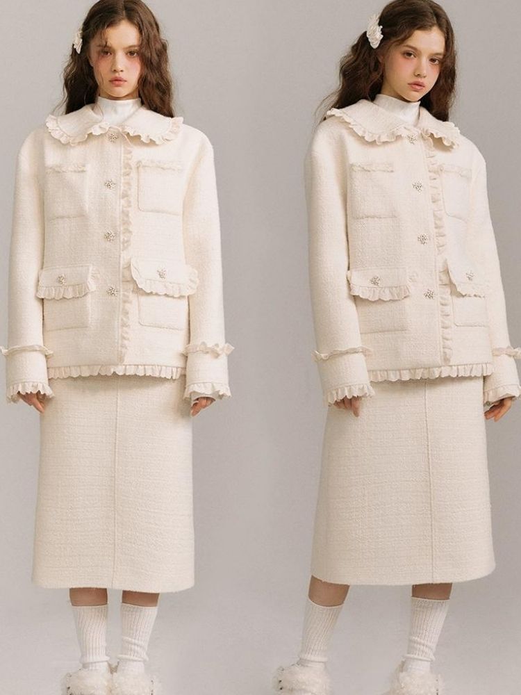 Lace  jacket and skirt【s0000003230】