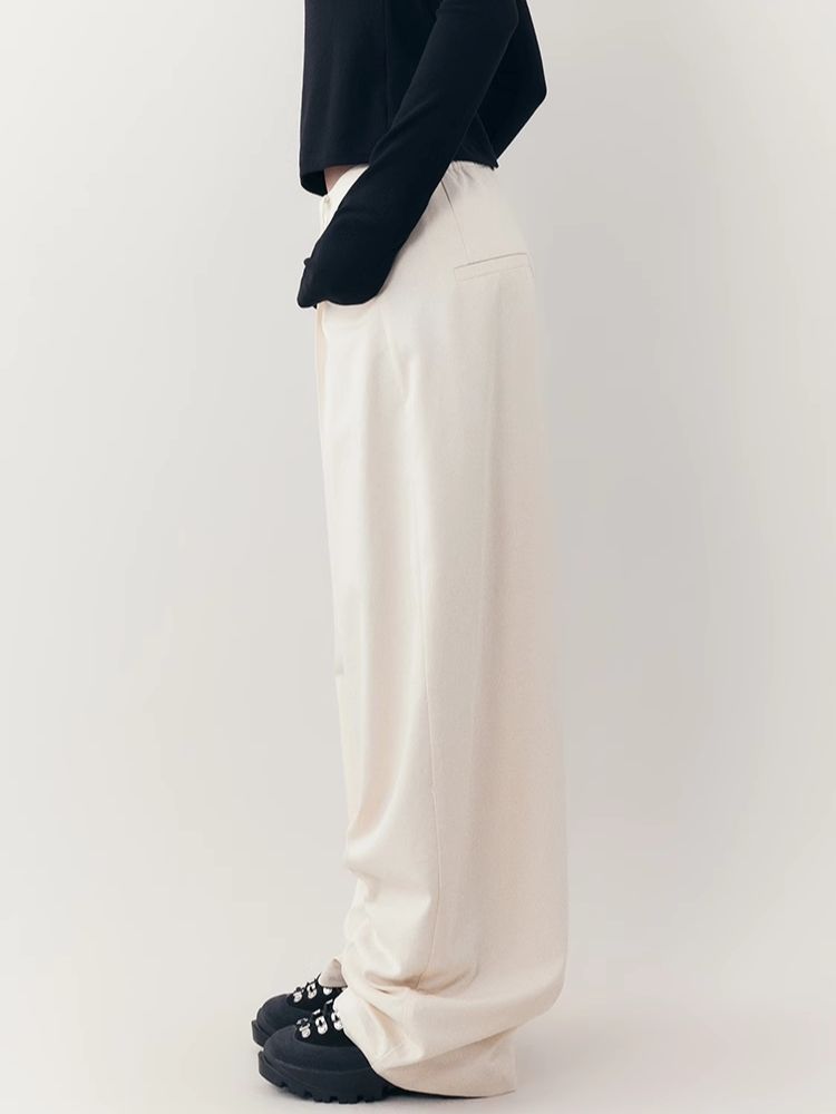 Loose Lazy Cocoon Straight Wide Leg Casual Pants【s0000006391】