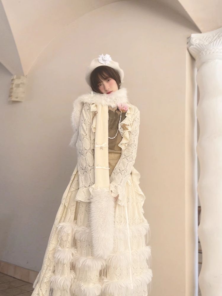 Warm Wide Long Tassel Scarf【s0000004907】