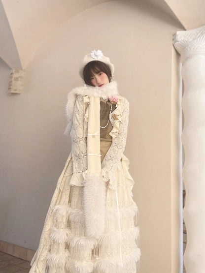 Warm Wide Long Tassel Scarf【s0000004907】