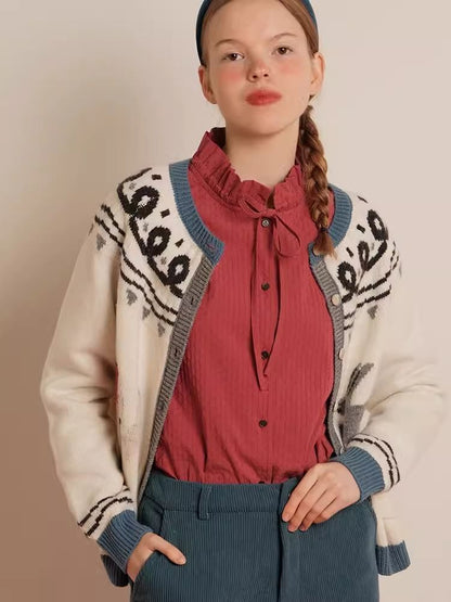 Textured Blush Plum Long Sleeve Shirt【s0000006464】