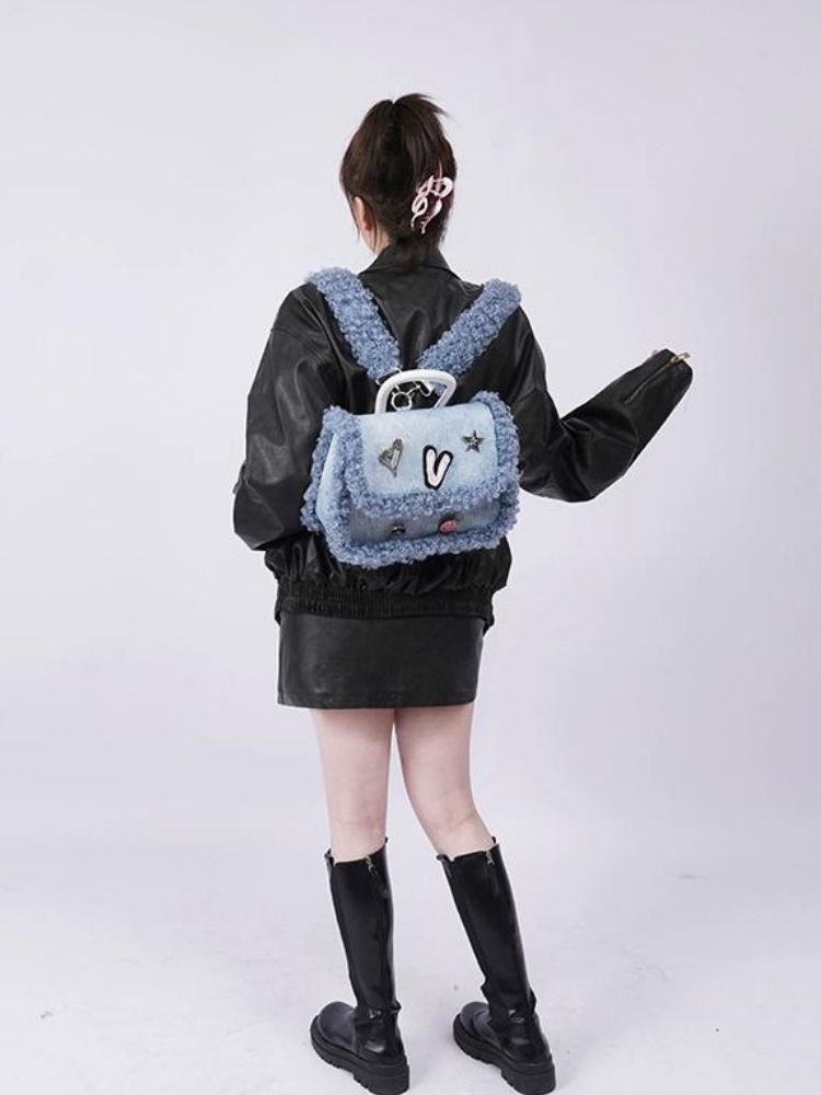 Contrast stitch backpack【s0000003664】