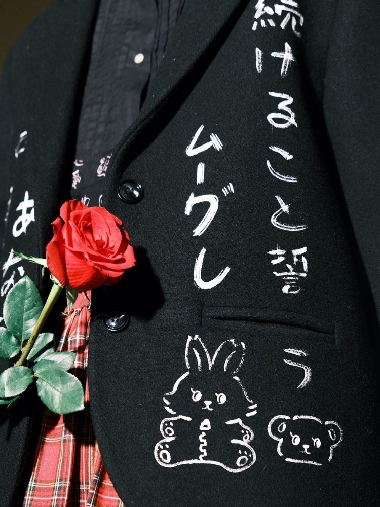 Black Wool Suit Jacket【s0000003618】