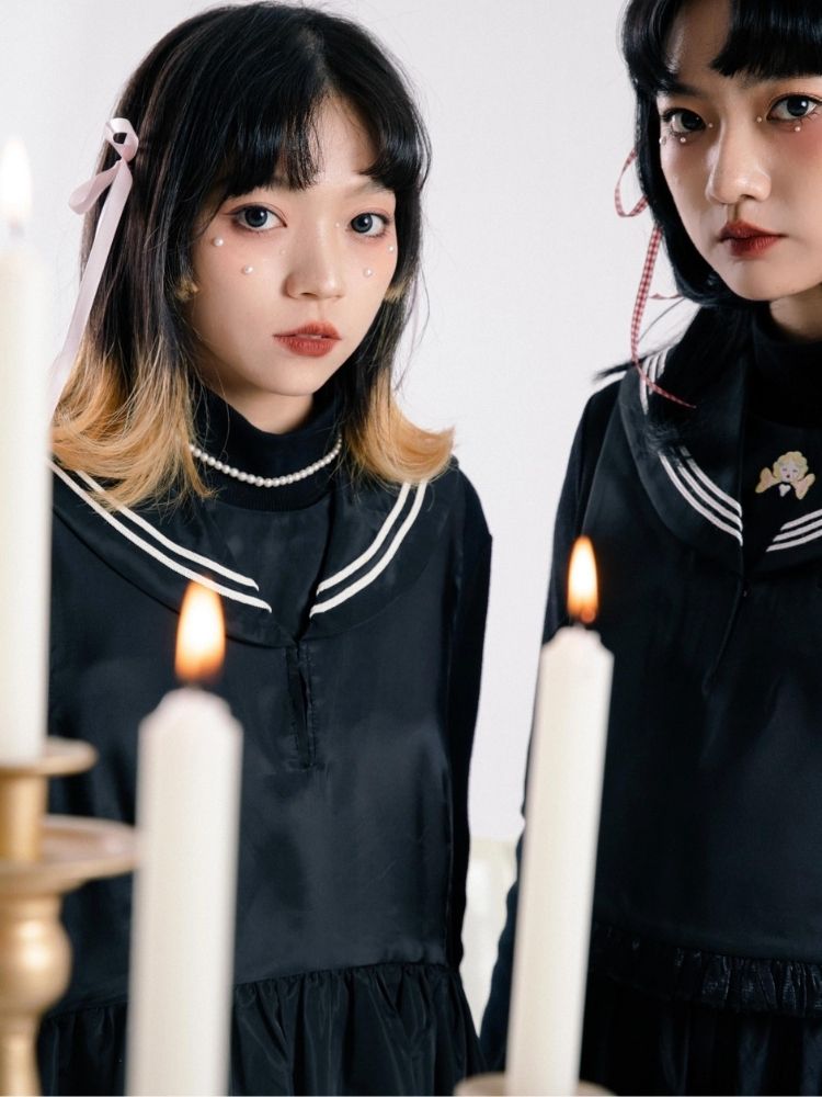 Sailor suit style dress【s0000003605】