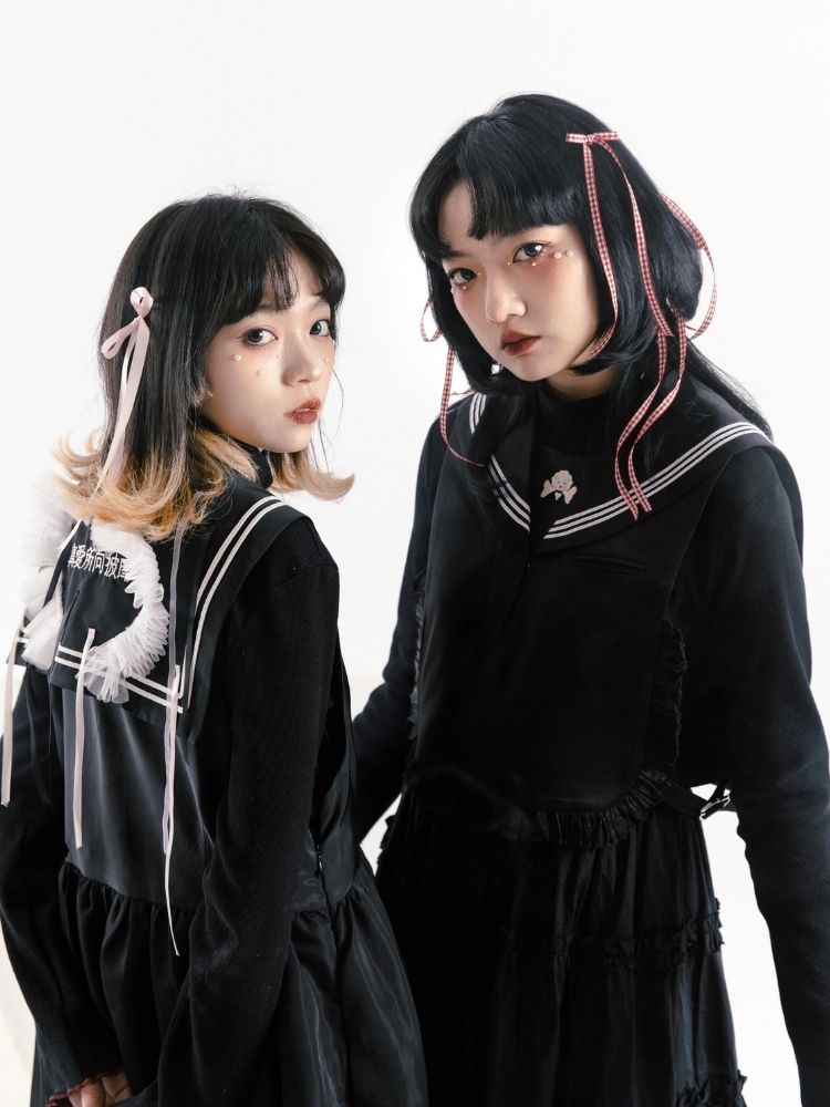 Sailor suit style dress【s0000003605】