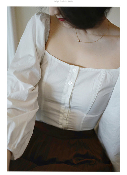 Lady White Vintage Blouse