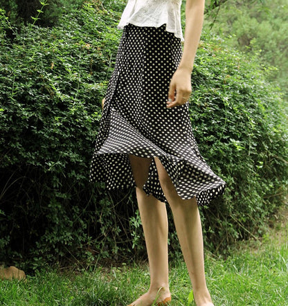 Countess Polka Dot Fishtail Skirt