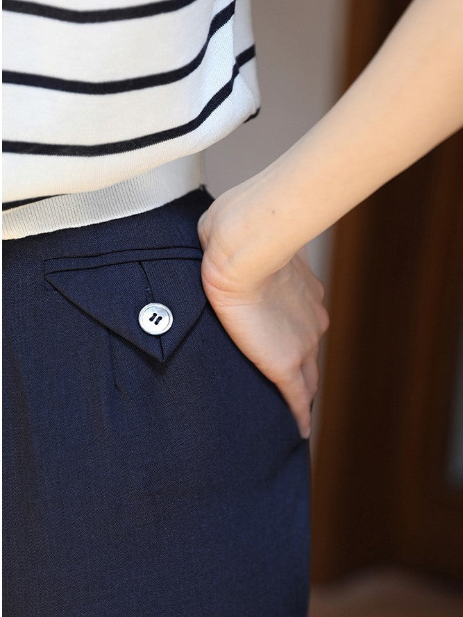 Lady High Waist Vintage Pants