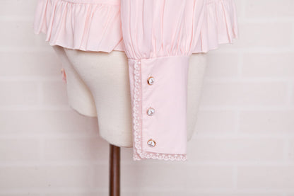 Yilia - Elegant Lamb Sleeve Chiffon Lolita Blouse