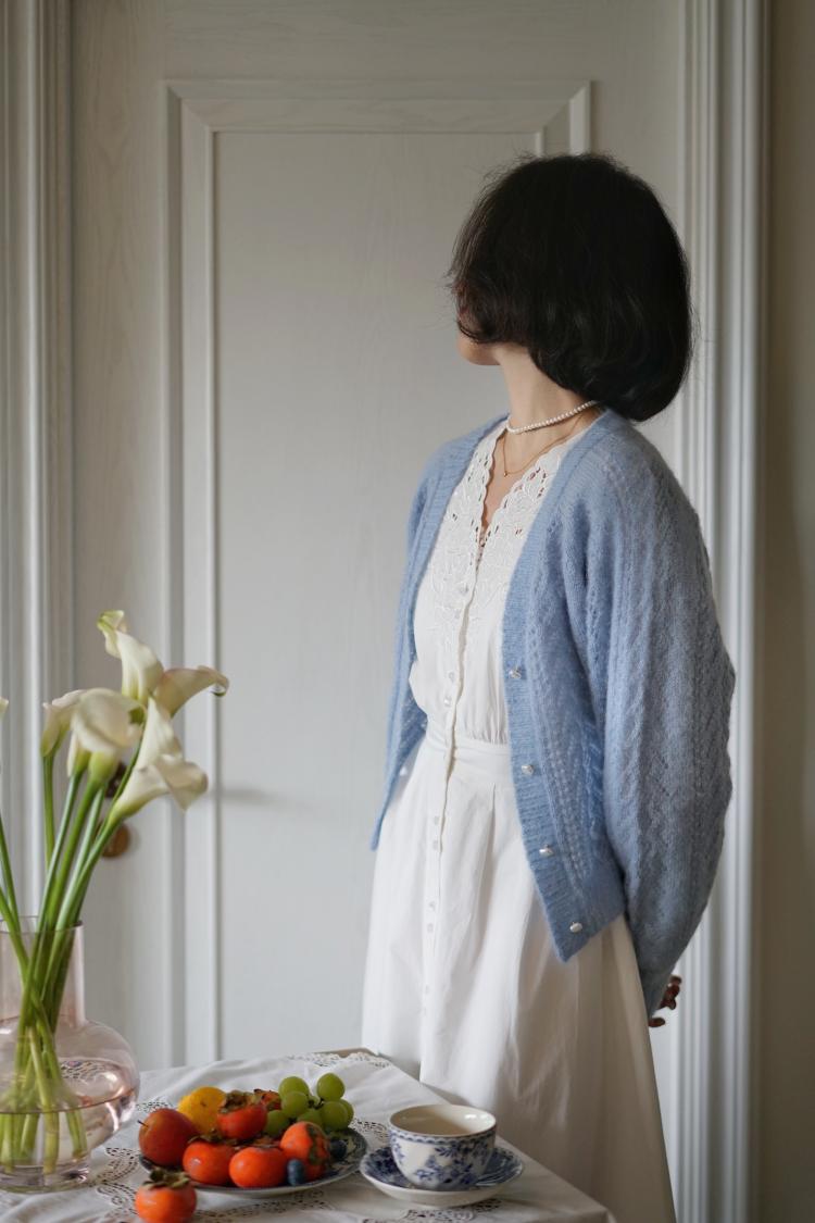 Mohair cardigan for ladies