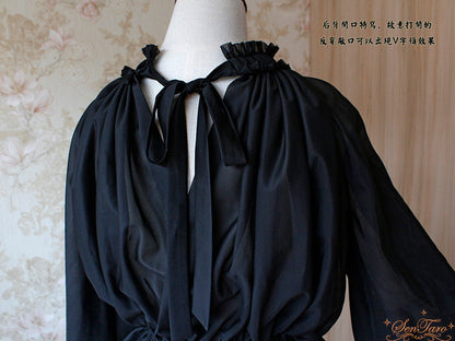 SenTaro - Little Pudding - Long Puff Sleeve Lolita Blouse