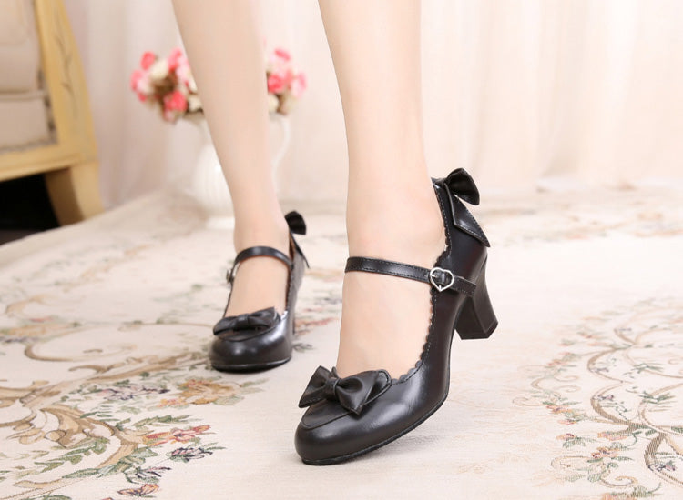 Sosic - Kawaii Lolita Round Toe Shoes