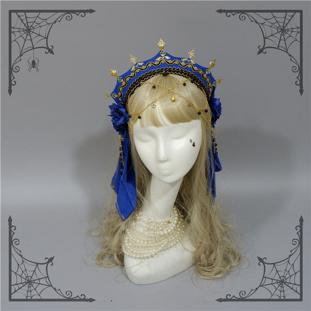Foxcherry-Palace Retro Gorgeous Lolita headdress Multicolors