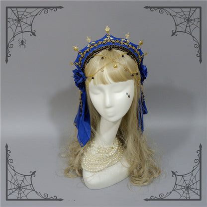 Foxcherry-Palace Retro Gorgeous Lolita headdress Multicolors