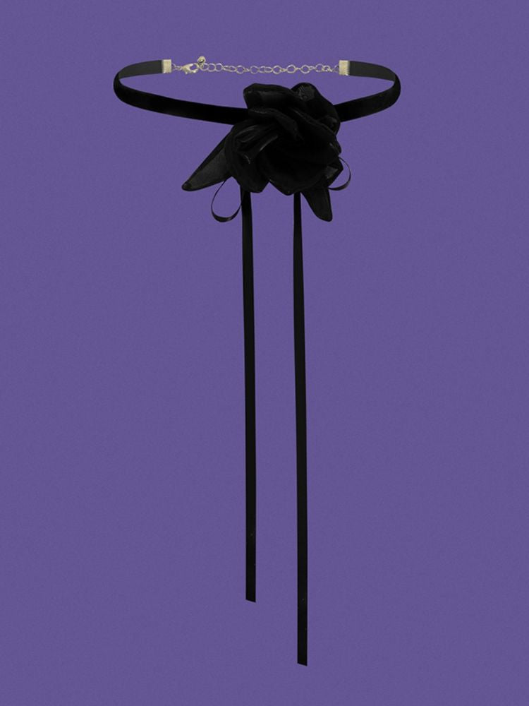 Dark Romantic Rose Chocker【s0000002042】