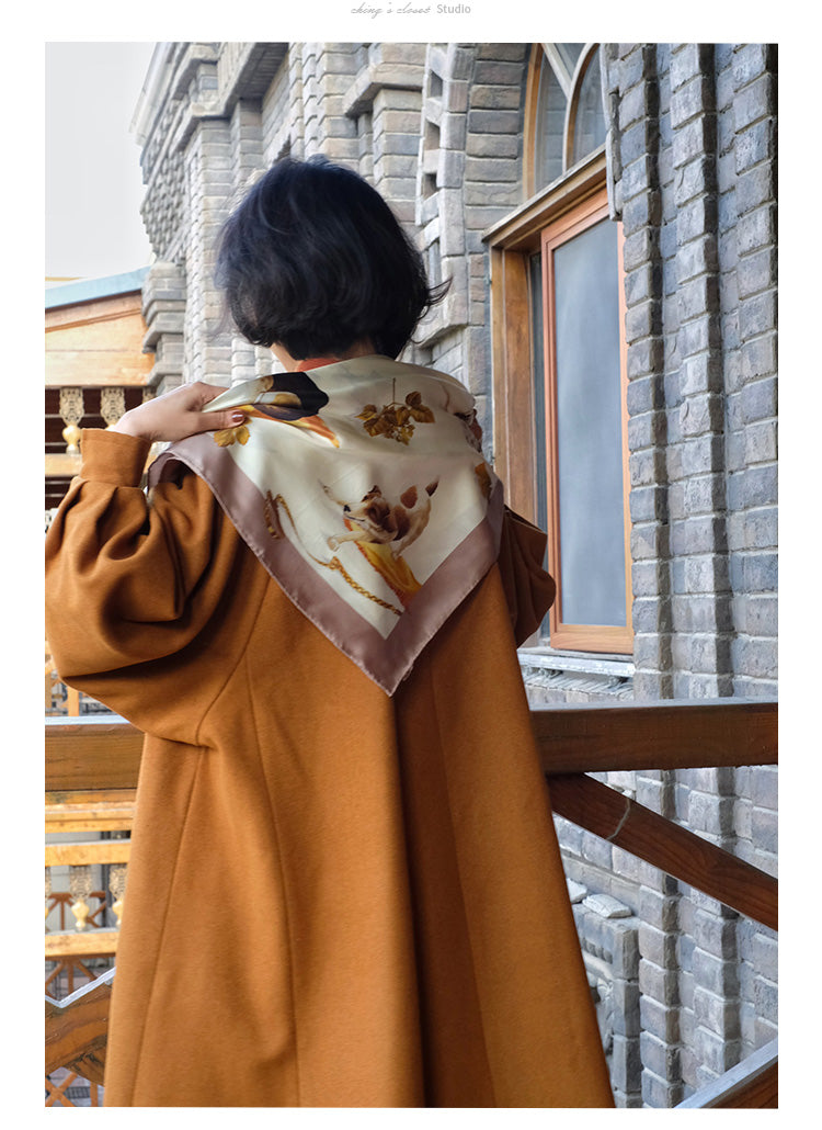 Western lady classical wool coat