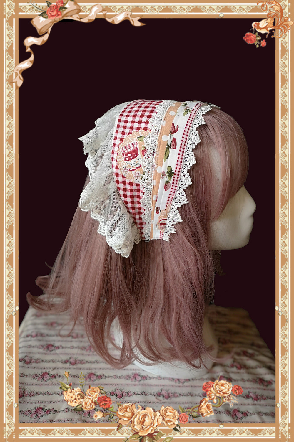 Infanta - Strawberry Plaid - Sweet Lolita JSK Dress