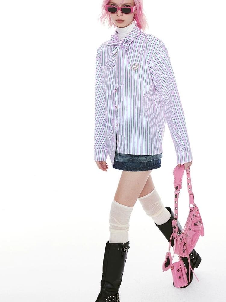 Denim Low Waist Long Half Skirt【s0000004967】