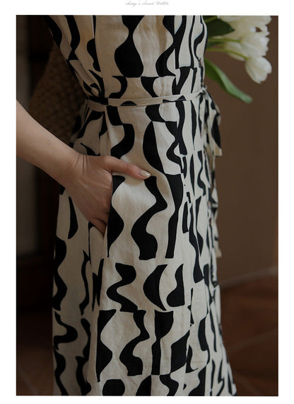 Geometric pattern classical dress