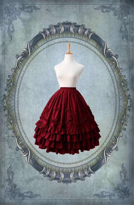 Cha Cha CCK - Court Style Lolita Skirt Retro Chiffon Petticoat