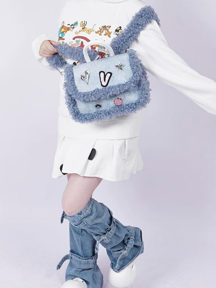 Contrast stitch backpack【s0000003664】