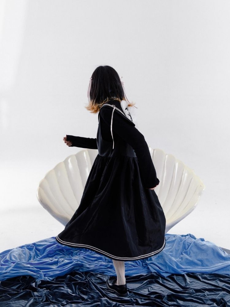 Sailor suit style dress【s0000003605】