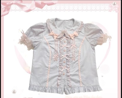 The Seventh Doll - Sweet Diary SP - Vintage Lolita Jumper Dress Petal-like Hem JSK Headdress Set