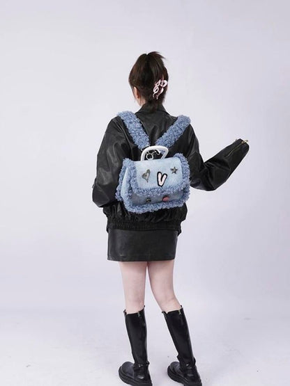 Contrast stitch backpack【s0000003664】