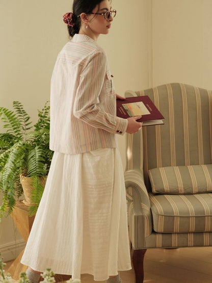 Suit collar Loose pocket Shirt【s0000007496】