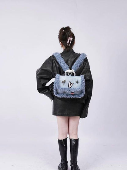 Contrast stitch backpack【s0000003664】