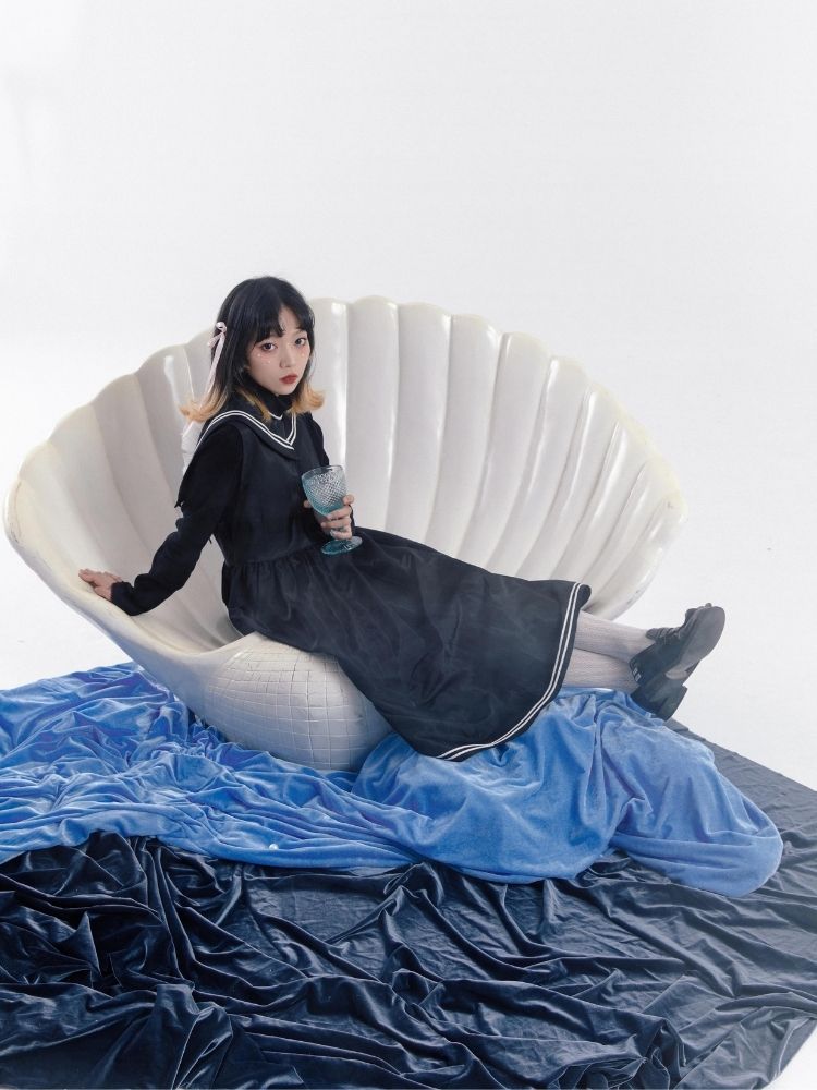 Sailor suit style dress【s0000003605】