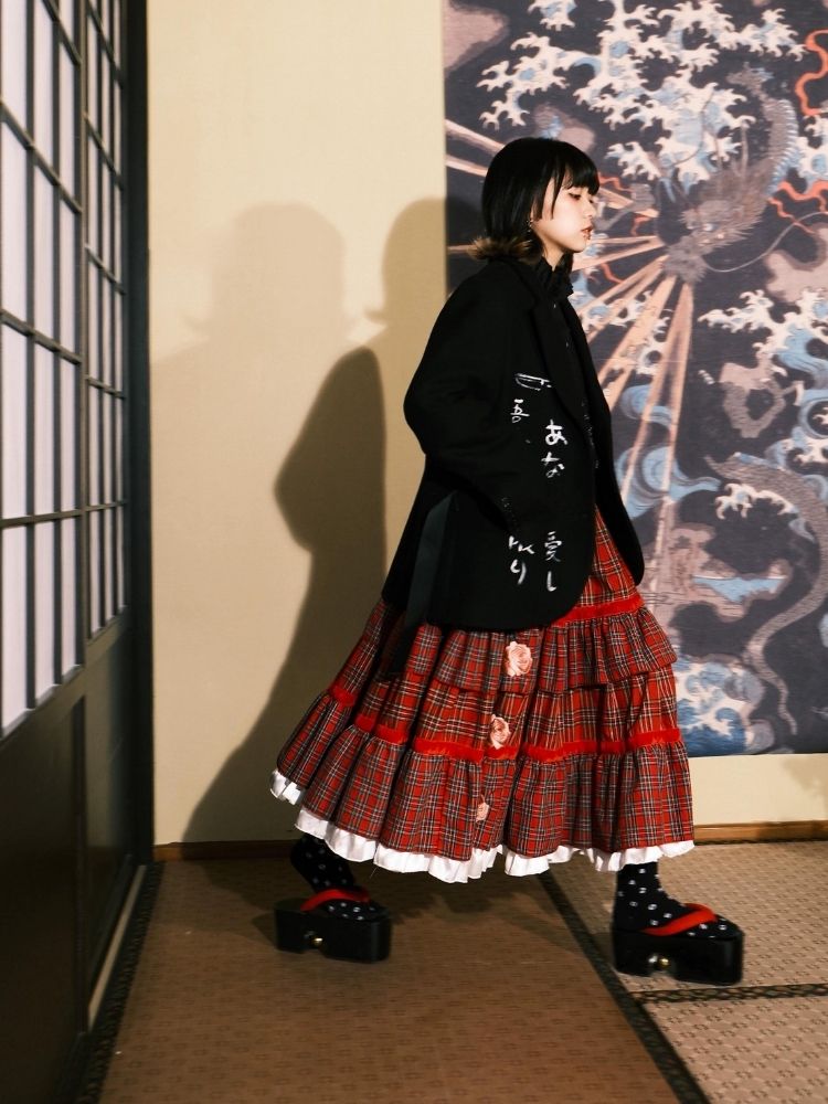 Black Wool Suit Jacket【s0000003618】