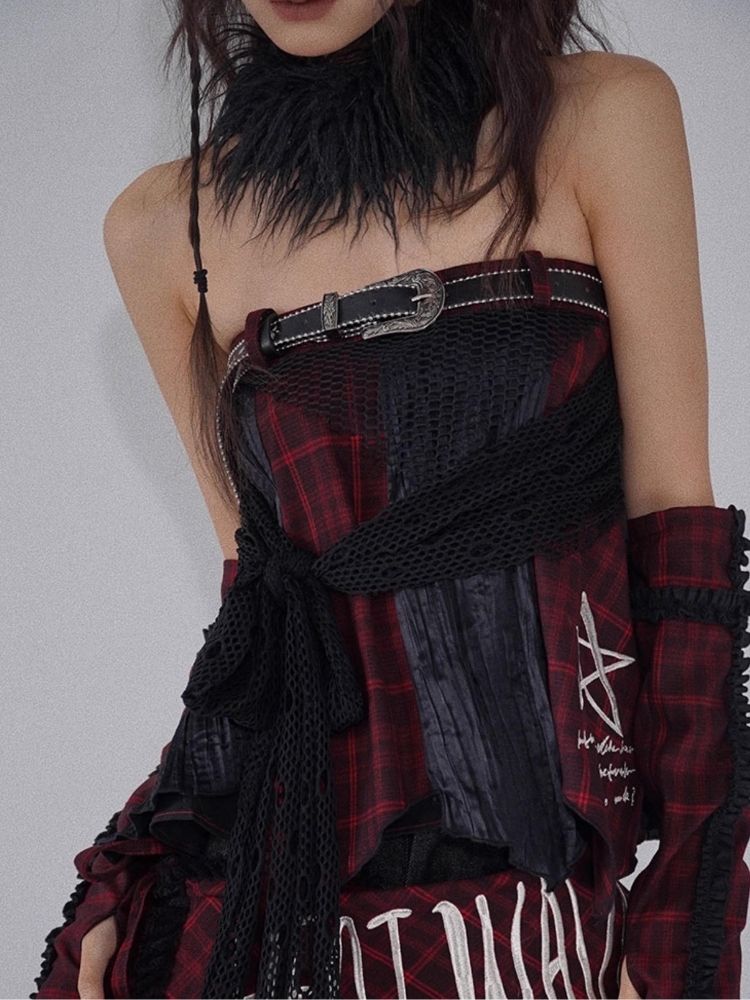 Irregular Plaid Half-body Skirt【s0000004943】