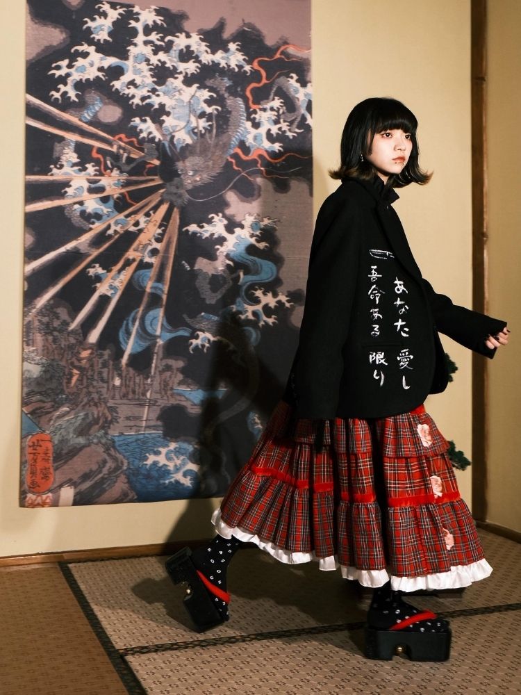 Black Wool Suit Jacket【s0000003618】