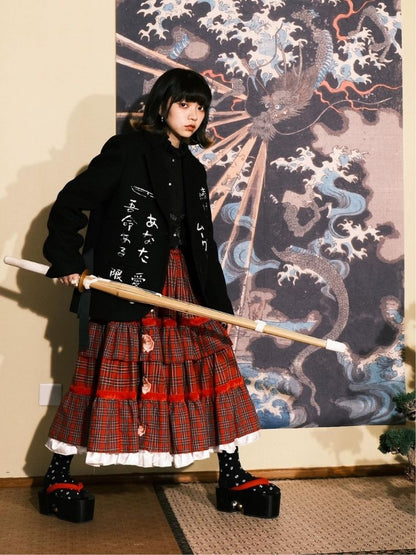 Black Wool Suit Jacket【s0000003618】