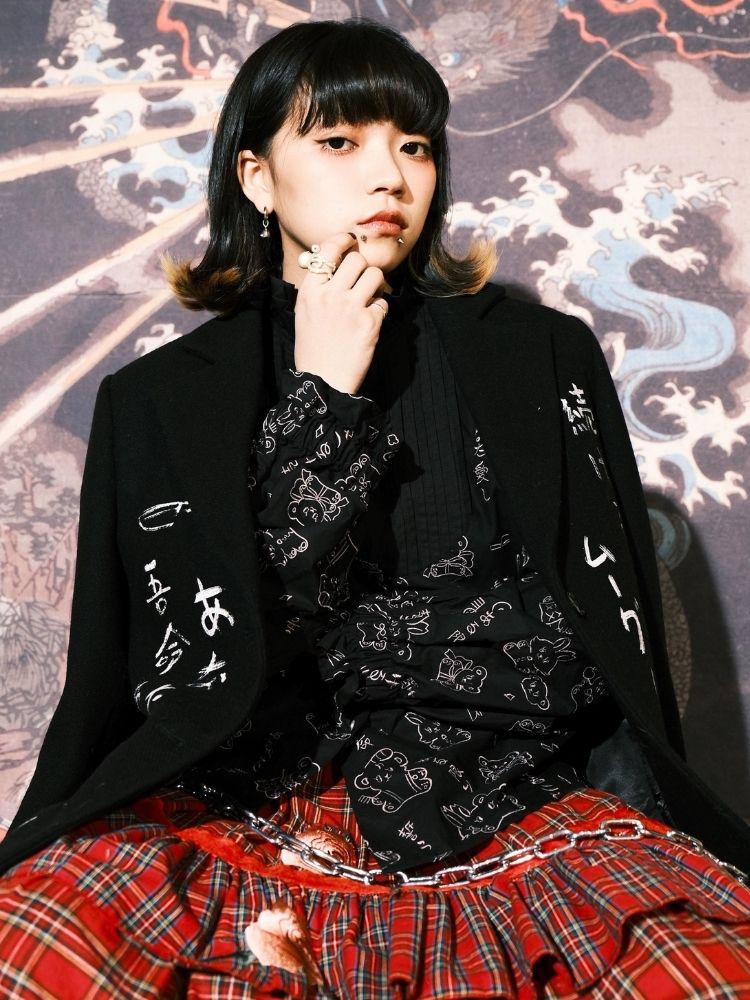 Black Wool Suit Jacket【s0000003618】