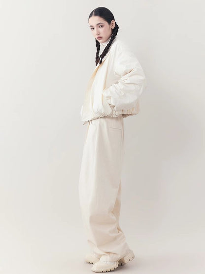 Loose Lazy Cocoon Straight Wide Leg Casual Pants【s0000006391】