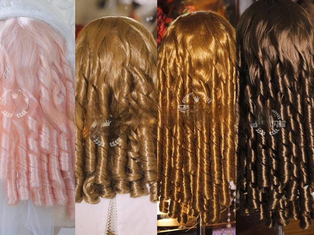 Mabuxi - Retro Lolita Wig Elegant Roman Curls Gorgeous Court Wigs