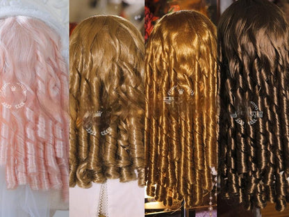 Mabuxi - Retro Lolita Wig Elegant Roman Curls Gorgeous Court Wigs