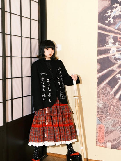 Black Wool Suit Jacket【s0000003618】