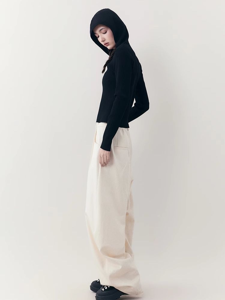 Loose Lazy Cocoon Straight Wide Leg Casual Pants【s0000006391】